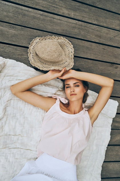 Lace sun clearance hat